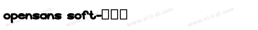 opensans soft字体转换